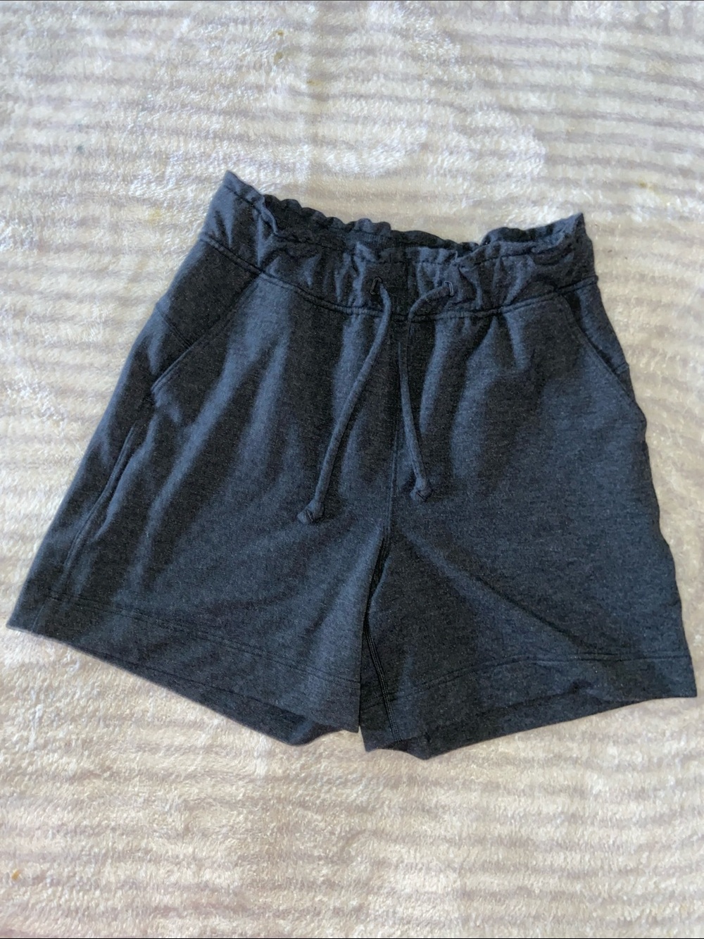 Charcoal Drawstring Women’s Shorts